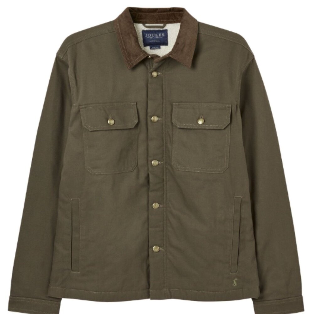 Joules - Mackie Heavy Canvas Jacket With Sherpa Lining